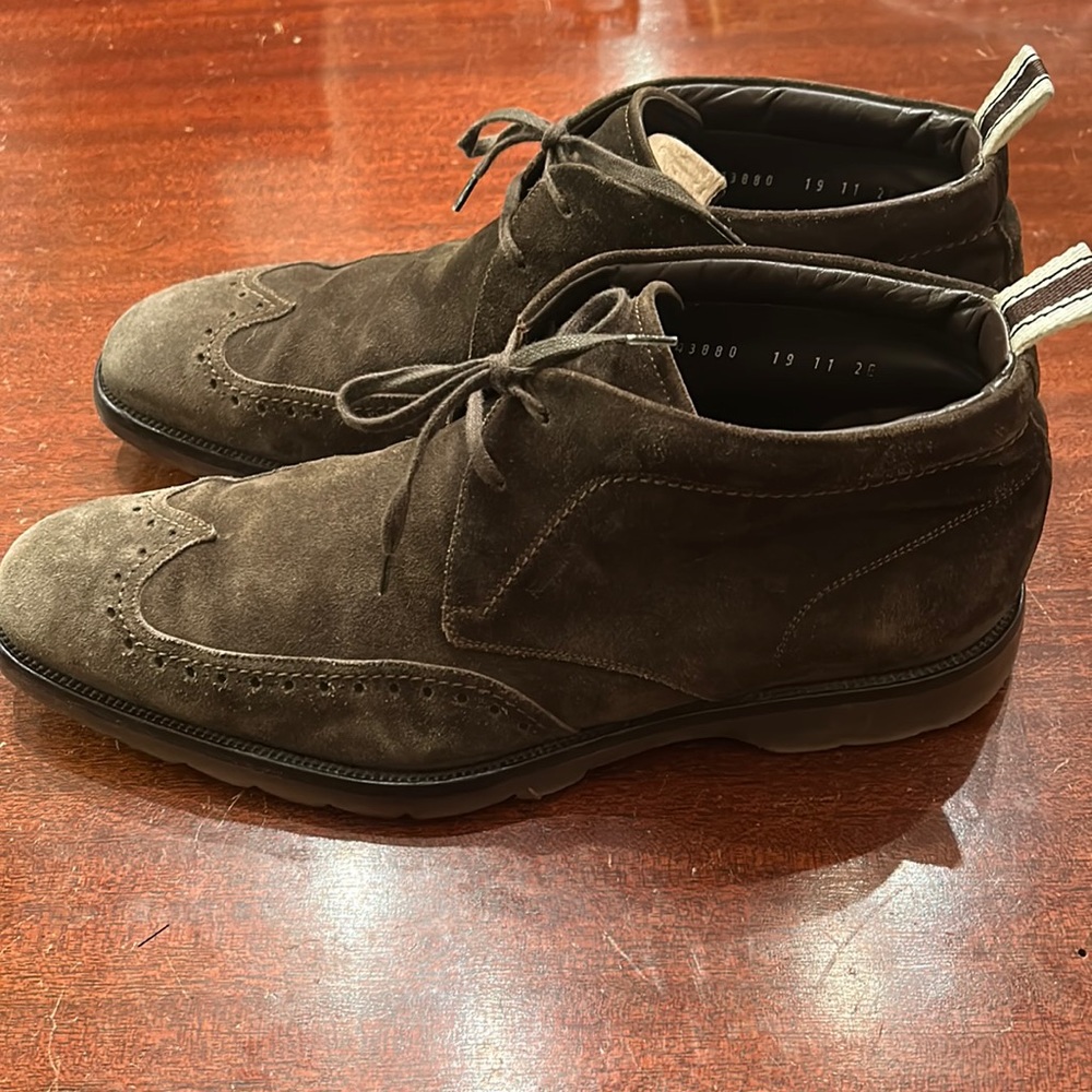 Salvatore Ferragamo Brown Chukka Boots